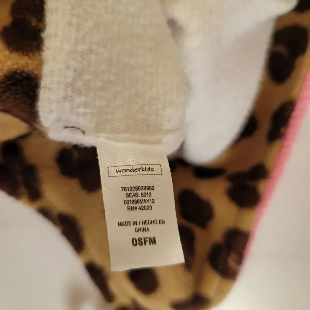Cute toddler kitty cat cheetah beanie fall winter head accessories